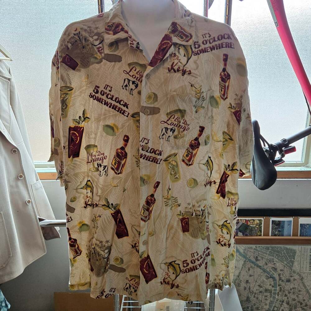 Big Dogs It's 5 O'Clock Somewhere Hawaiian Shirt